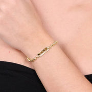 Bracciale in Metallo con sfere e cristalli