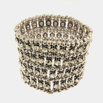 Bracciale in Metallo elastico, con crisatlli