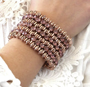 Bracciale in Metallo elastico con cristalli