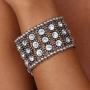 Bracciale in Metallo elastico, con cristalli