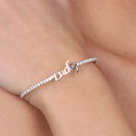 Bracciale in Metallo con scritta LUCKY