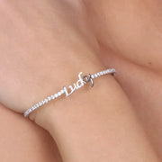 Bracciale in Metallo con scritta LUCKY