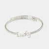 Bracciale in Metallo con scritta LUCKY