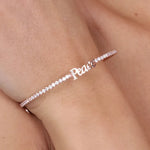 Bracciale in Metallo  con scritta ?PEACE