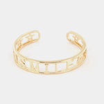 Bracciale in Metallo con scritta  SMILE
