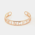 Bracciale in Metallo con scritta  PRINCESS