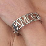 Bracciale in Metallo con scritta  AMORE?