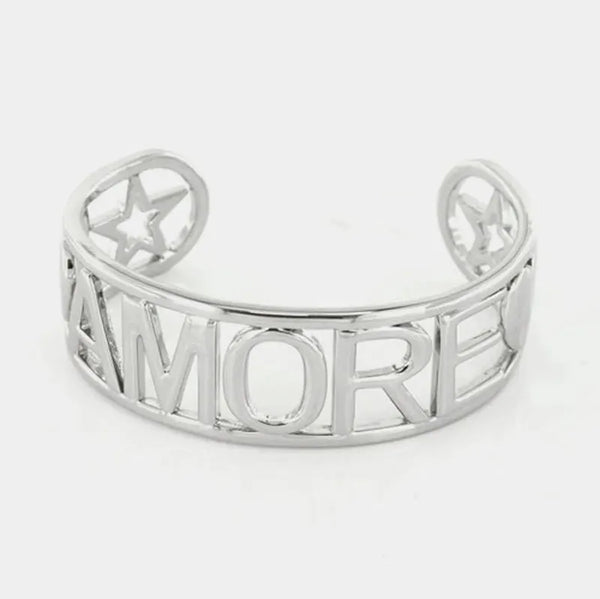 Bracciale in Metallo con scritta  AMORE?