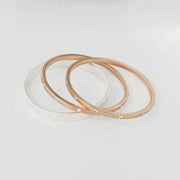 Bracciale in Metallo Set bracciali rigidi bicolore