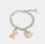 Bracciale in Metallo con San Gennaro pendente e medaglia con vesuvio - BYSIMON gioielli