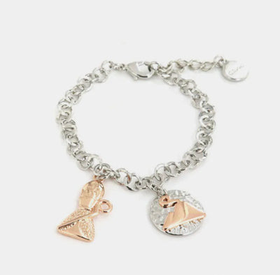 Bracciale con San Gennaro e Vesuvio | regalo portafortuna napoletano | BYSIMON