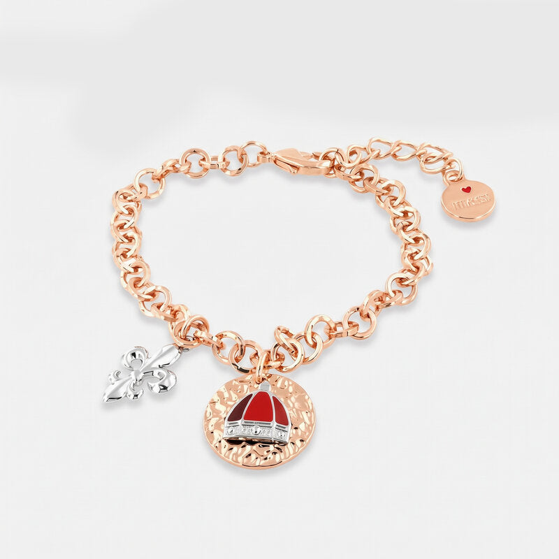 Bracciale in Metallo simboli Firenze pendenti - BYSIMON gioielli
