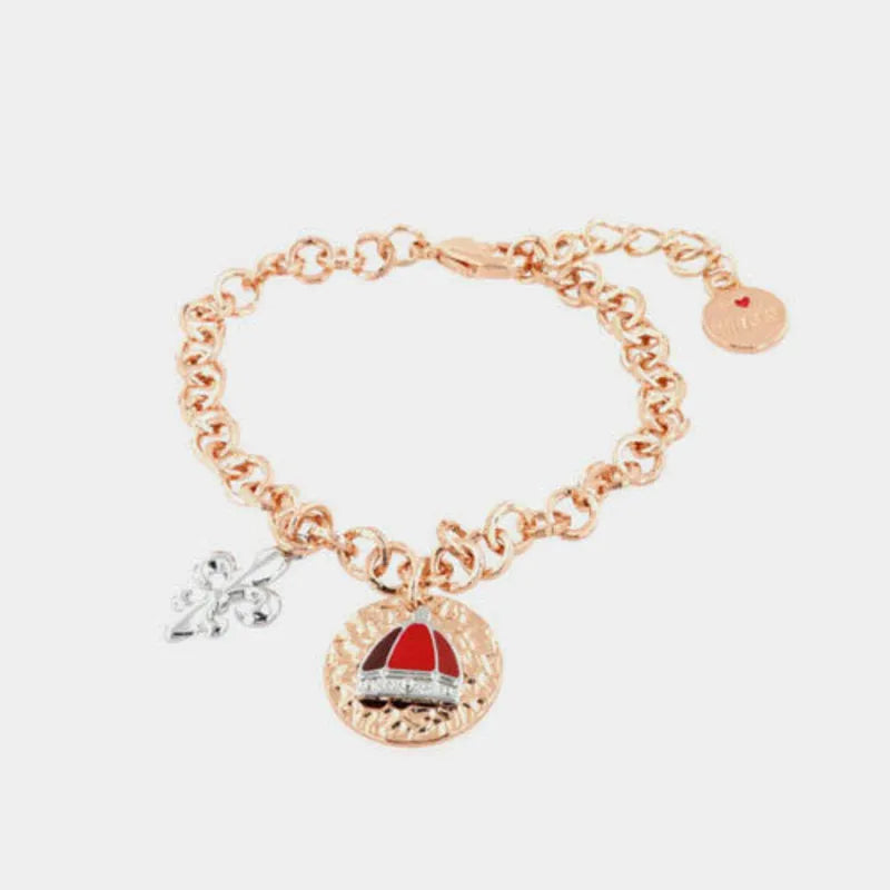 Bracciale in Metallo simboli Firenze pendenti