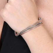 Bracciale in Metallo con multifilo bicolore