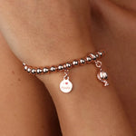 Bracciale pumo pugliese pendente rosè | pumi pugliesi I Love Apulia | BYSIMON