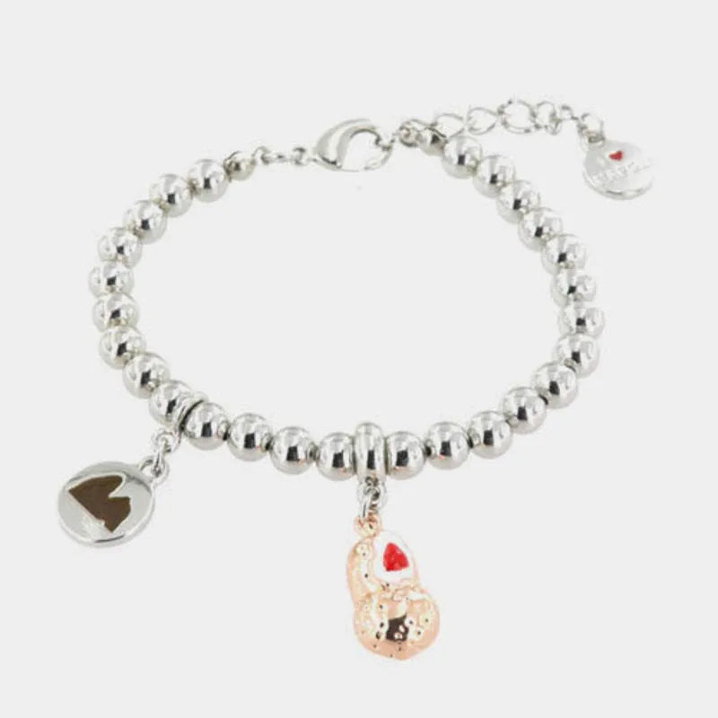 Bracciale in Metallo con pendente a forma di babà napoletano AMONAPOLI - gioiello BySimon