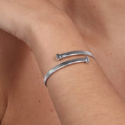 Bracciale in Metallo a contrariè rigido regolabile