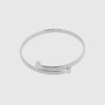 Bracciale in Metallo a contrariè rigido regolabile