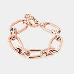 Bracciale in Metallo a catena a meglie larghe lucide