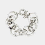 Bracciale in Metallo a catena a meglie larghe lucide