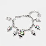 Bracciale in Metallo con campanelle colorate - BYSIMON gioielli