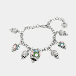 Bracciale in Metallo con campanelle colorate - BYSIMON gioielli