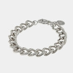 Bracciale in Metallo a catena intrecciata con chiusura ad anello