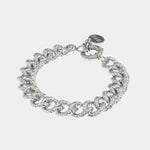 Bracciale in Metallo groumette con lavorazione martellata e chiusura ad anello