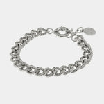 Bracciale in Metallo groumette effetto diamantato con chiusura ad anello