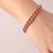 Bracciale in Metallo groumette con lavorazione martellata e chiusura ad anello