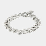 Bracciale in Metallo a catena groumette con chiusura ad anello