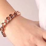 Bracciale in Metallo a catena groumette con chiusura ad anello