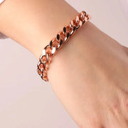 Bracciale in Metallo a catena groumette con chiusura ad anello