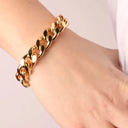 Bracciale in Metallo a catena groumette con chiusura ad anello