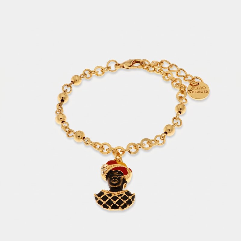 Bracciale in Metallo con moretto di Venezia - BYSIMON gioielli