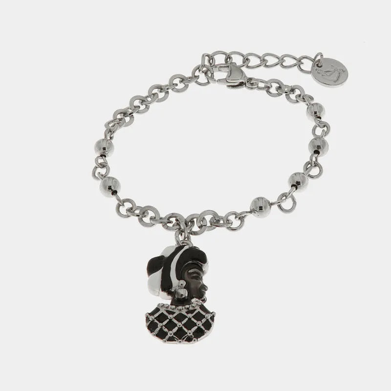 Bracciale in Metallo con moretto di Venezia