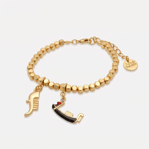 Bracciale in Metallo con gondola veneziana - BYSIMON gioielli