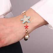 Bracciale in Metallo con stelle marine e conchiglie