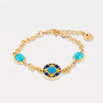 Bracciale in Metallo con maiolica SICILY - gioiello BySimon
