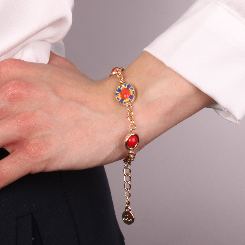 Bracciale in Metallo con maiolica SICILY - gioiello BySimon