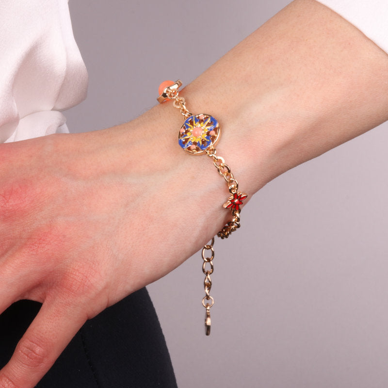 Bracciale in Metallo con maiolica - BYSIMON gioielli