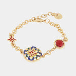 Bracciale in Metallo con maiolica - BYSIMON gioielli