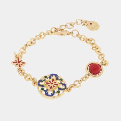 Bracciale in Metallo con maiolica - BYSIMON gioielli