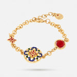 Bracciale in Metallo con maiolica - BYSIMON gioielli