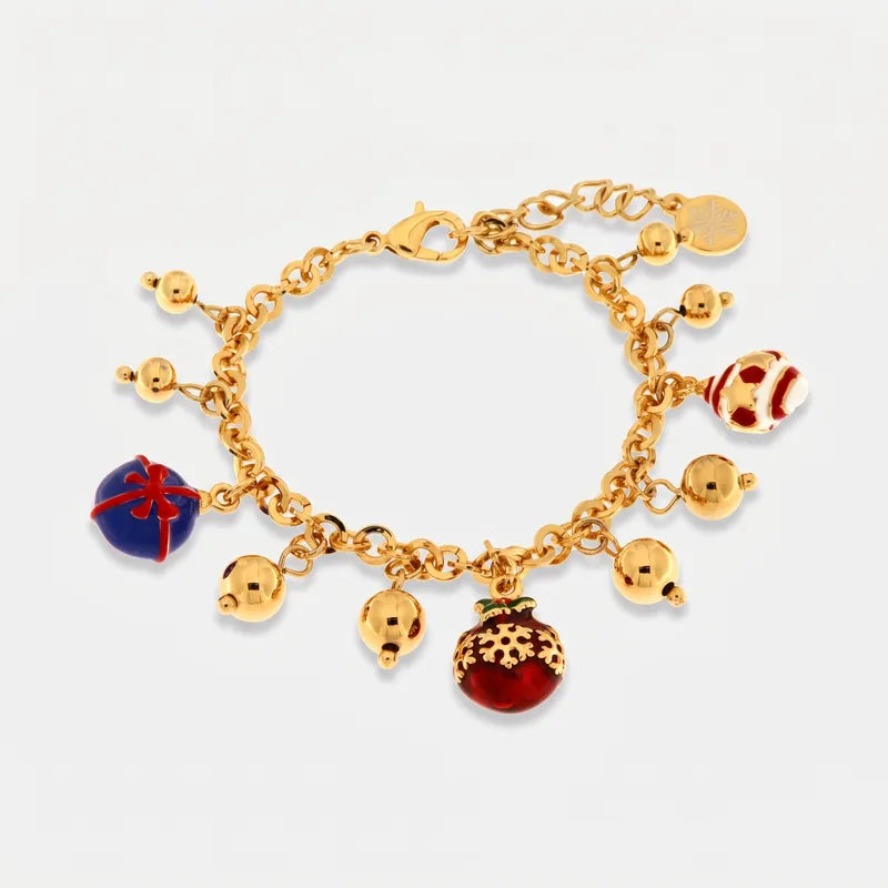 Bracciale in Metallo con pendenti a forma di palline
