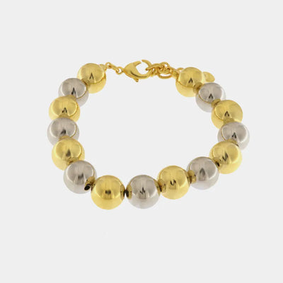 Bracciale in Metallo con sfere multicolore - BYSIMON gioielli