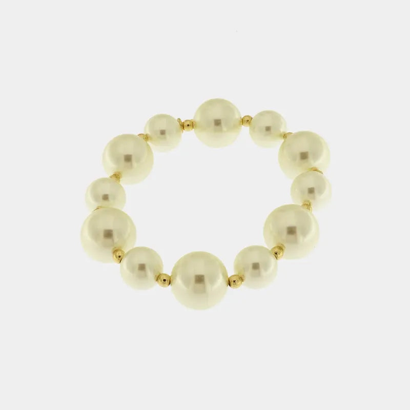 Bracciale in Metallo con perle