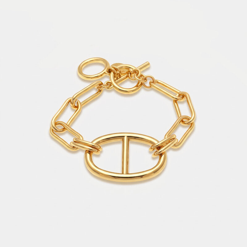 Bracciale in Metallo a catena con simbolo centrale
