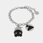 Bracciale con Pulcinella e Vesuvio | gioiello portafortuna da regalare | BYSIMON