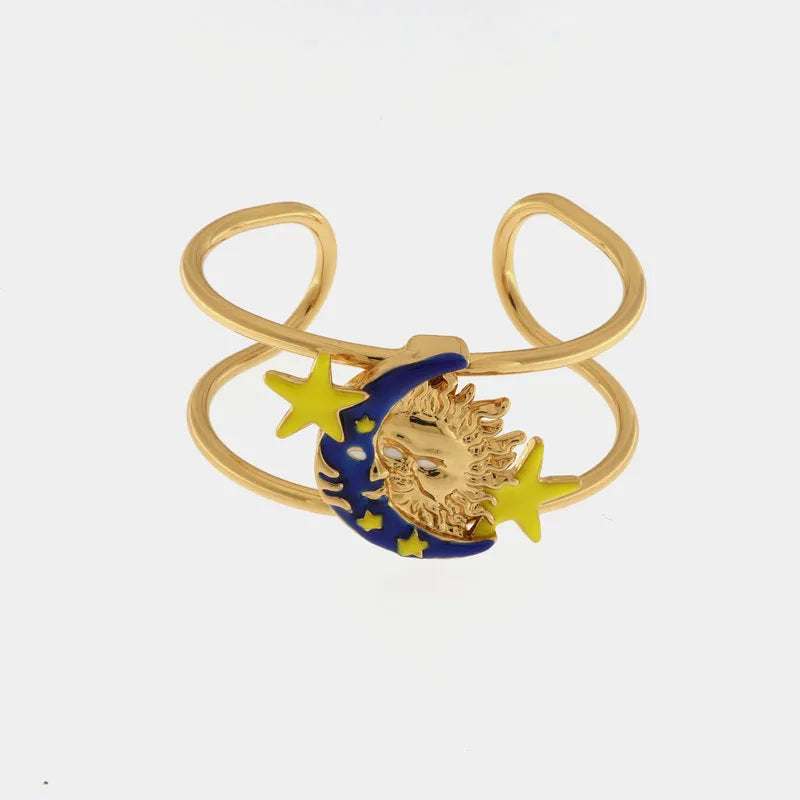 Bracciale in Metallo con sole nella luna e stelle - BYSIMON gioielli
